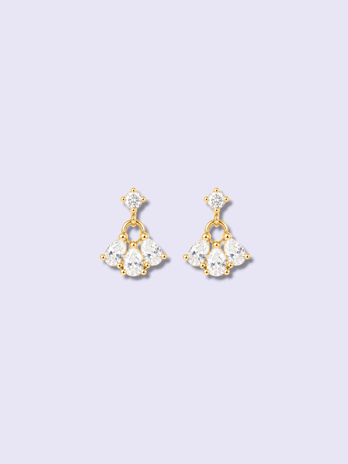 Crystal Petal Earrings