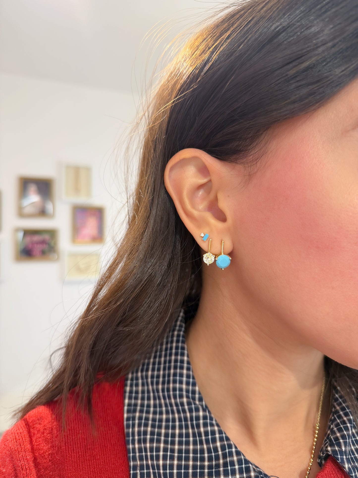 Turquoise Pop Earrings