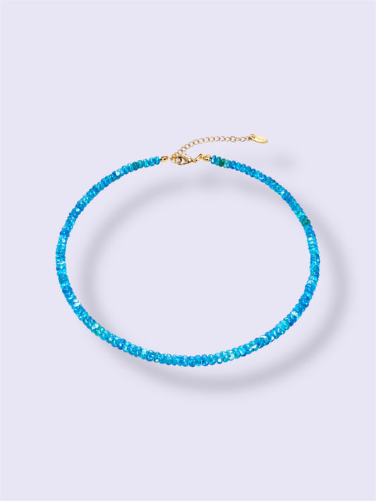 Blue Ethiopian Opal Necklace