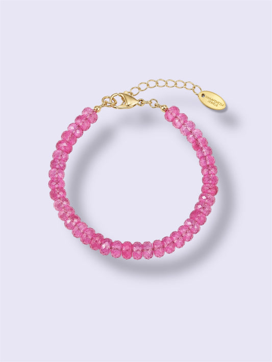 Hot Pink Topaz Bracelet
