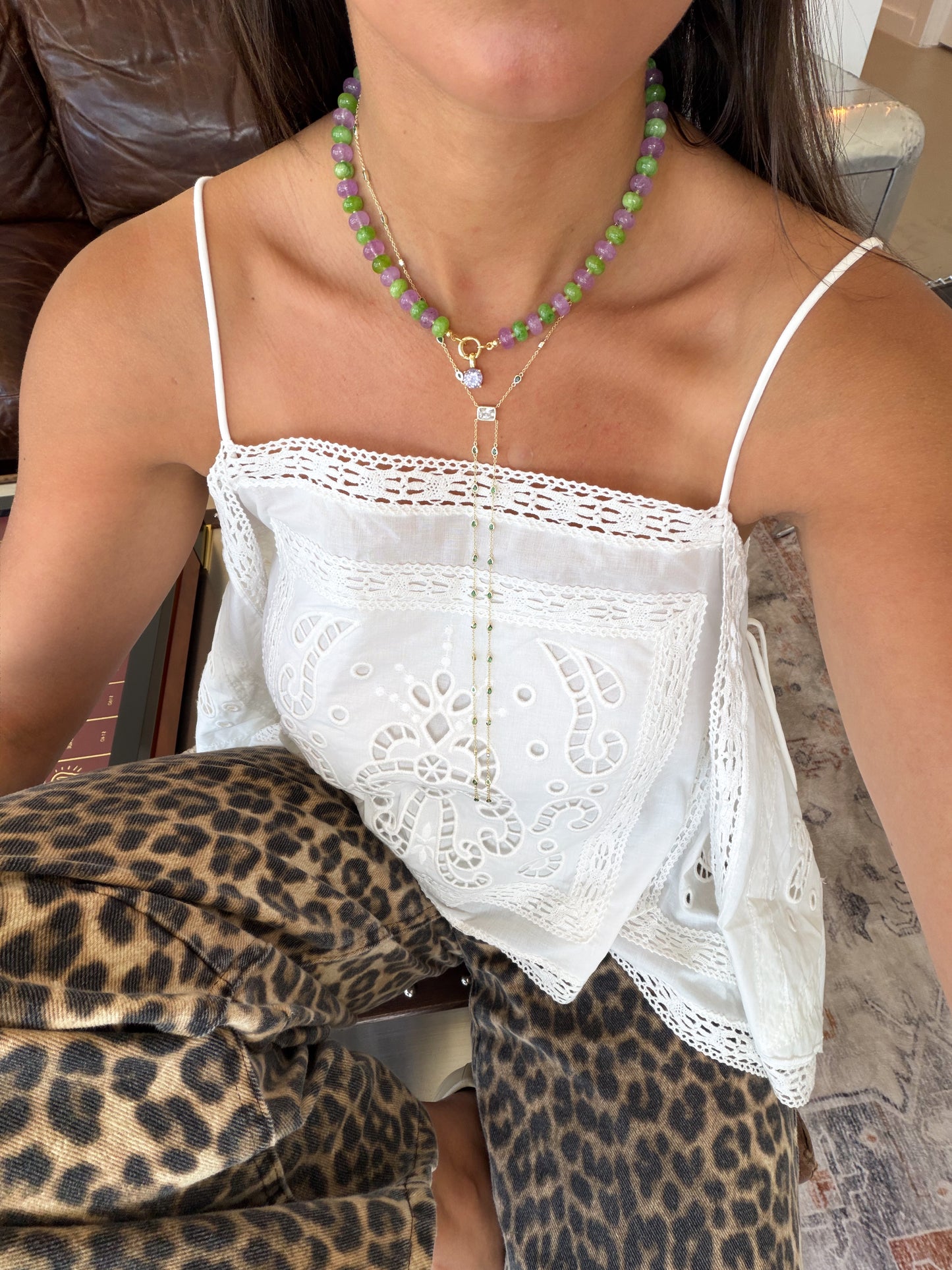 Emerald Cascade Lariat