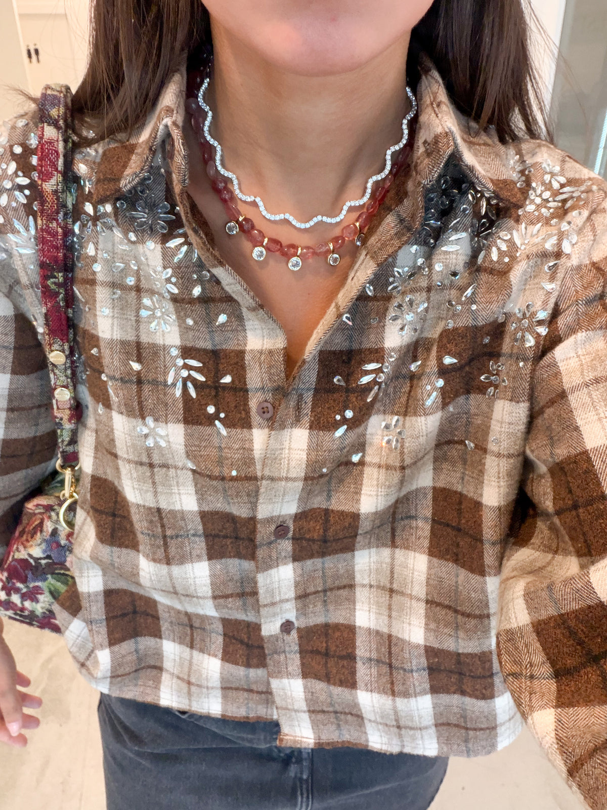 Silver Wavy Choker