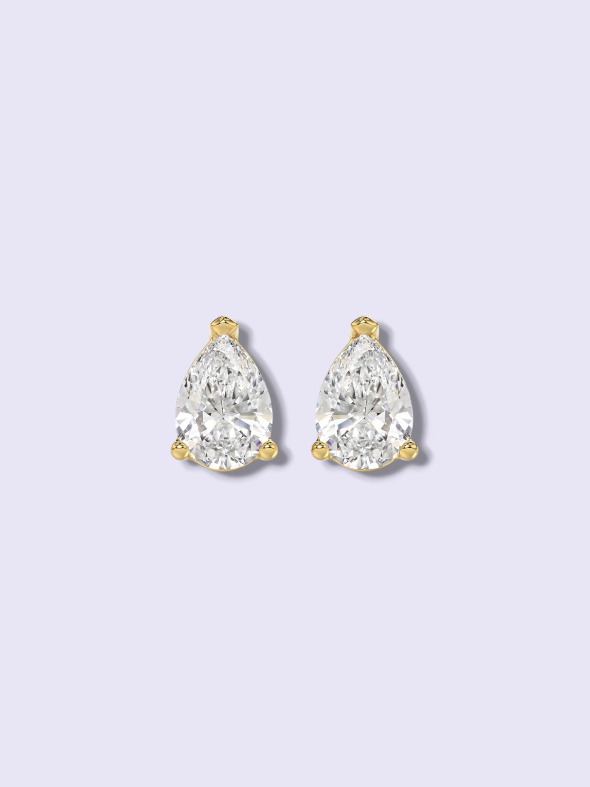 Pear Lab Diamond Earrings