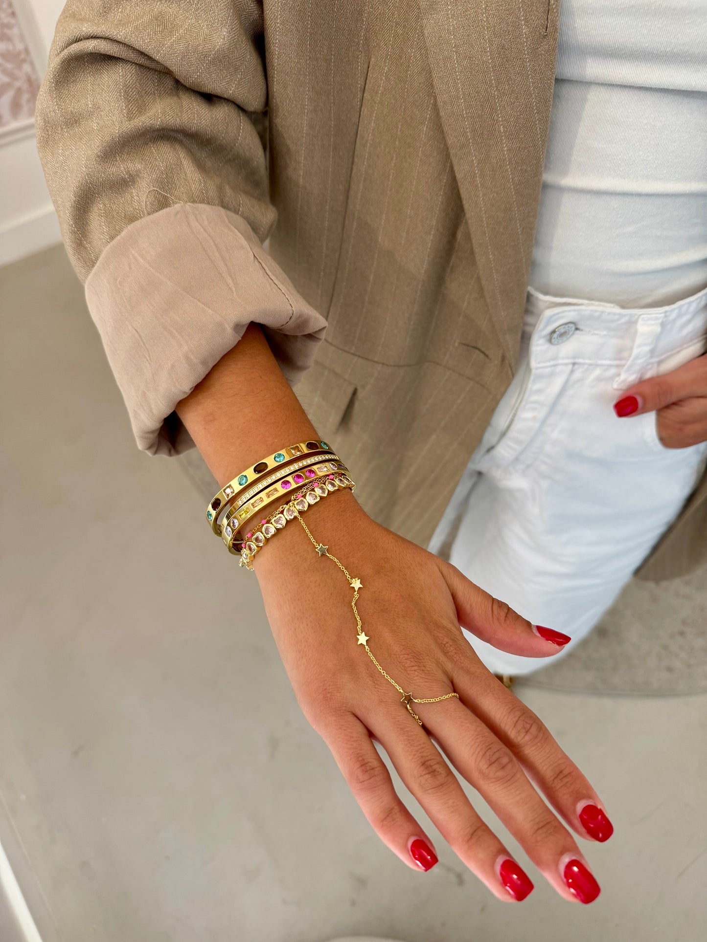 Mini Pink Heart Bracelet