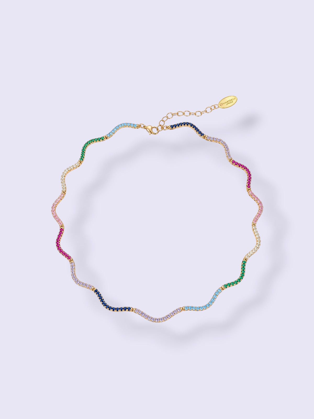 Rainbow Wavy Necklace