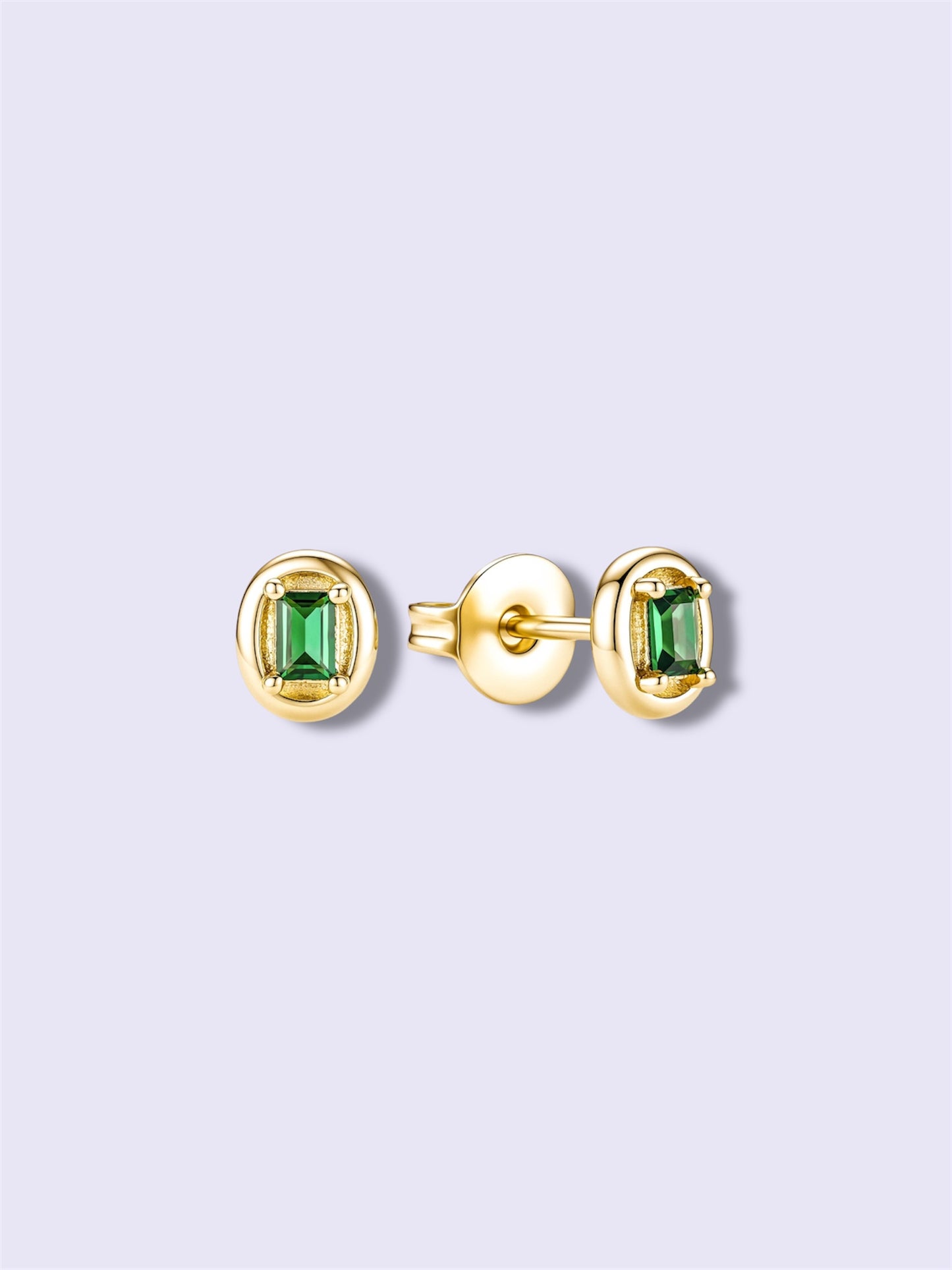 Emerald Glow Studs