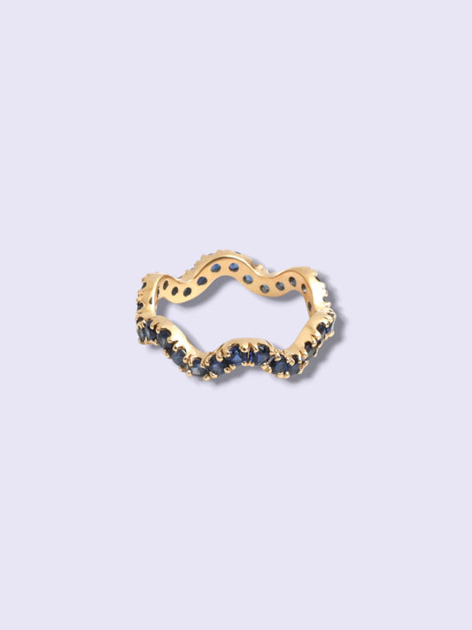 Blue Sapphire Pinky Ring