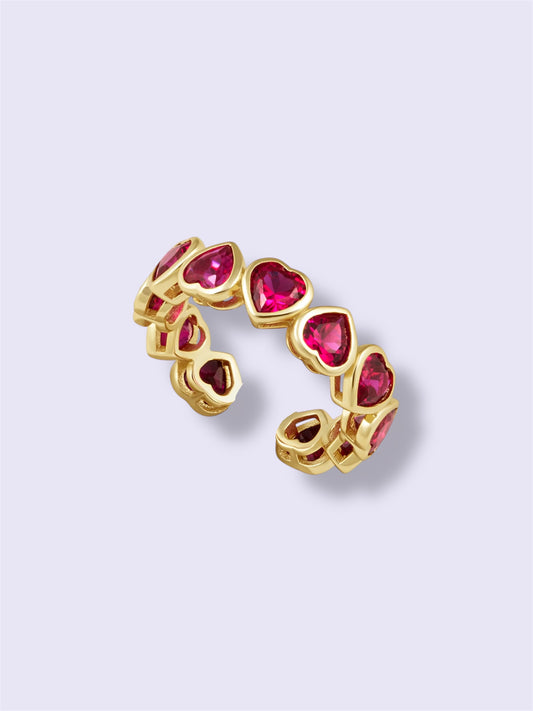 Fuchsia Heart Ring