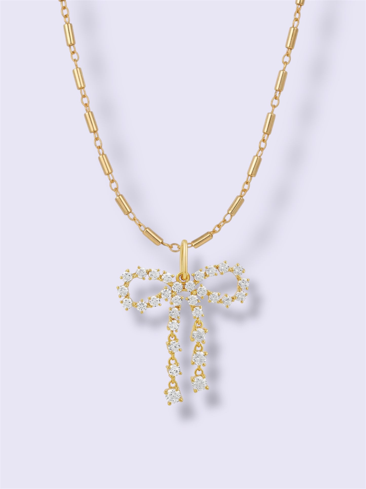 Crystal Bow Necklace
