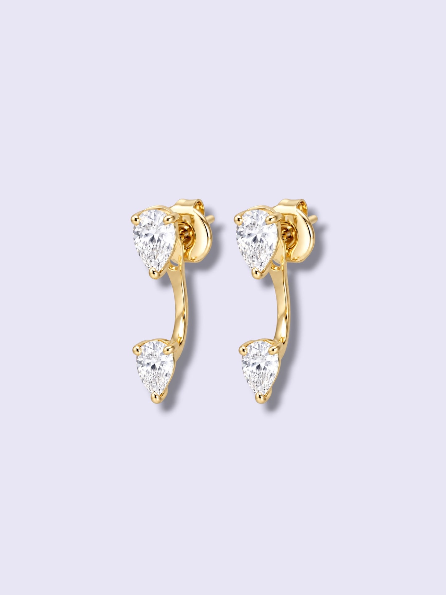 Double Pear Large Earrings