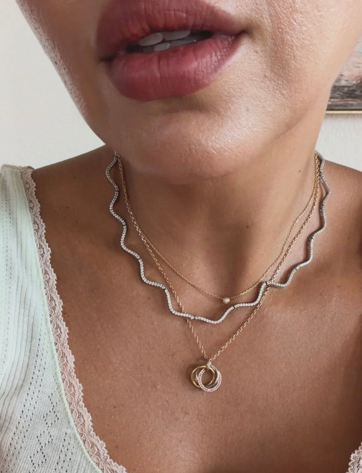 Silver Wave Necklace