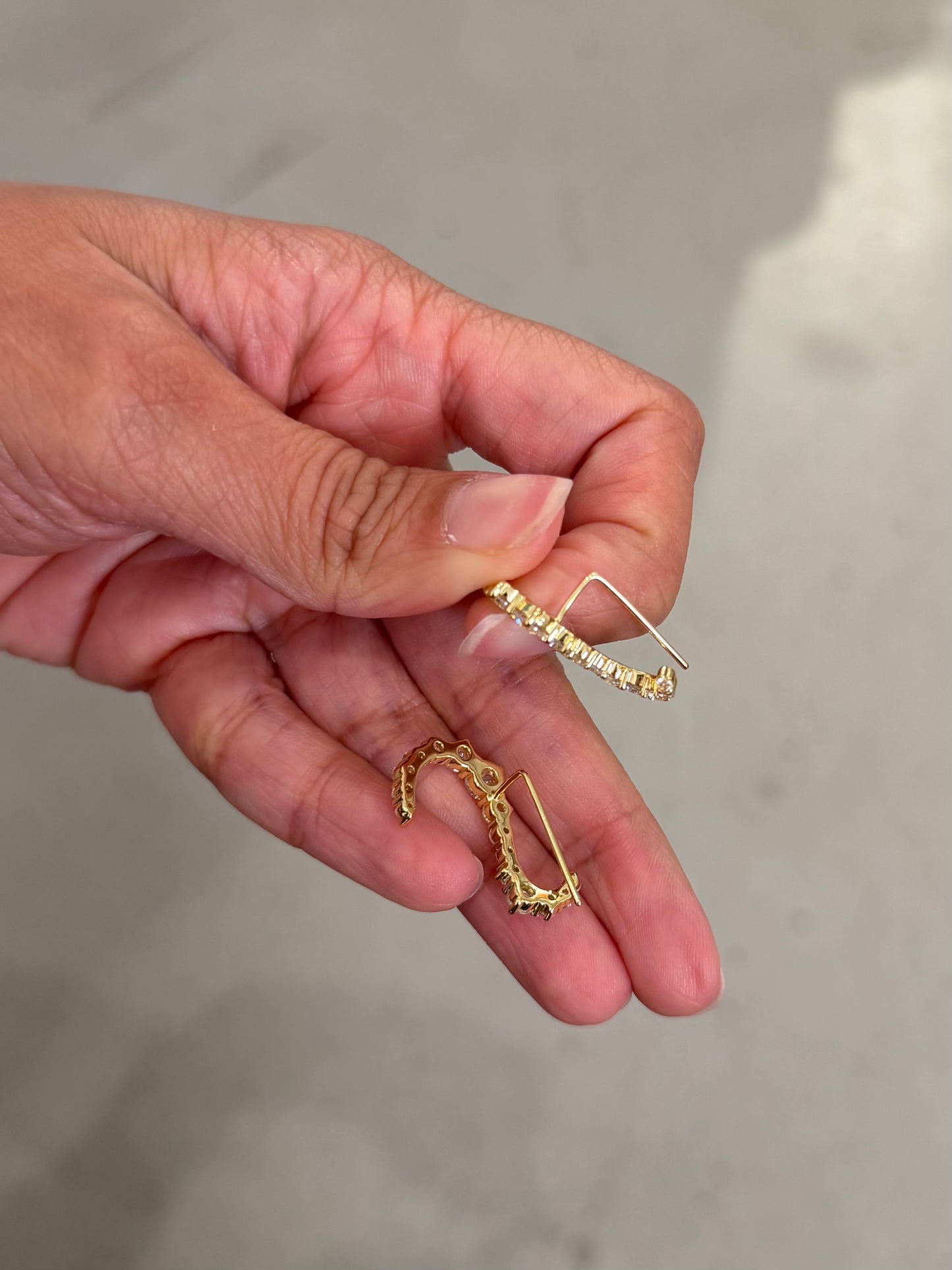 Crystal Curve Earring