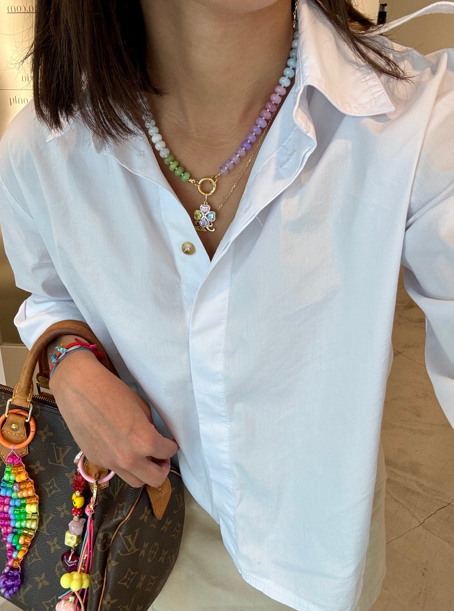 Trebol pastel Necklace