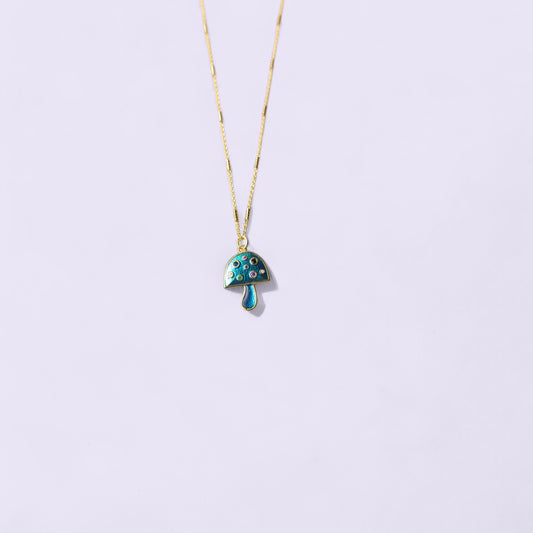 Hongo turquesa Necklace