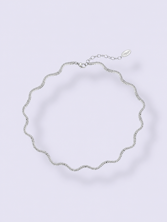 Silver Wave Necklace