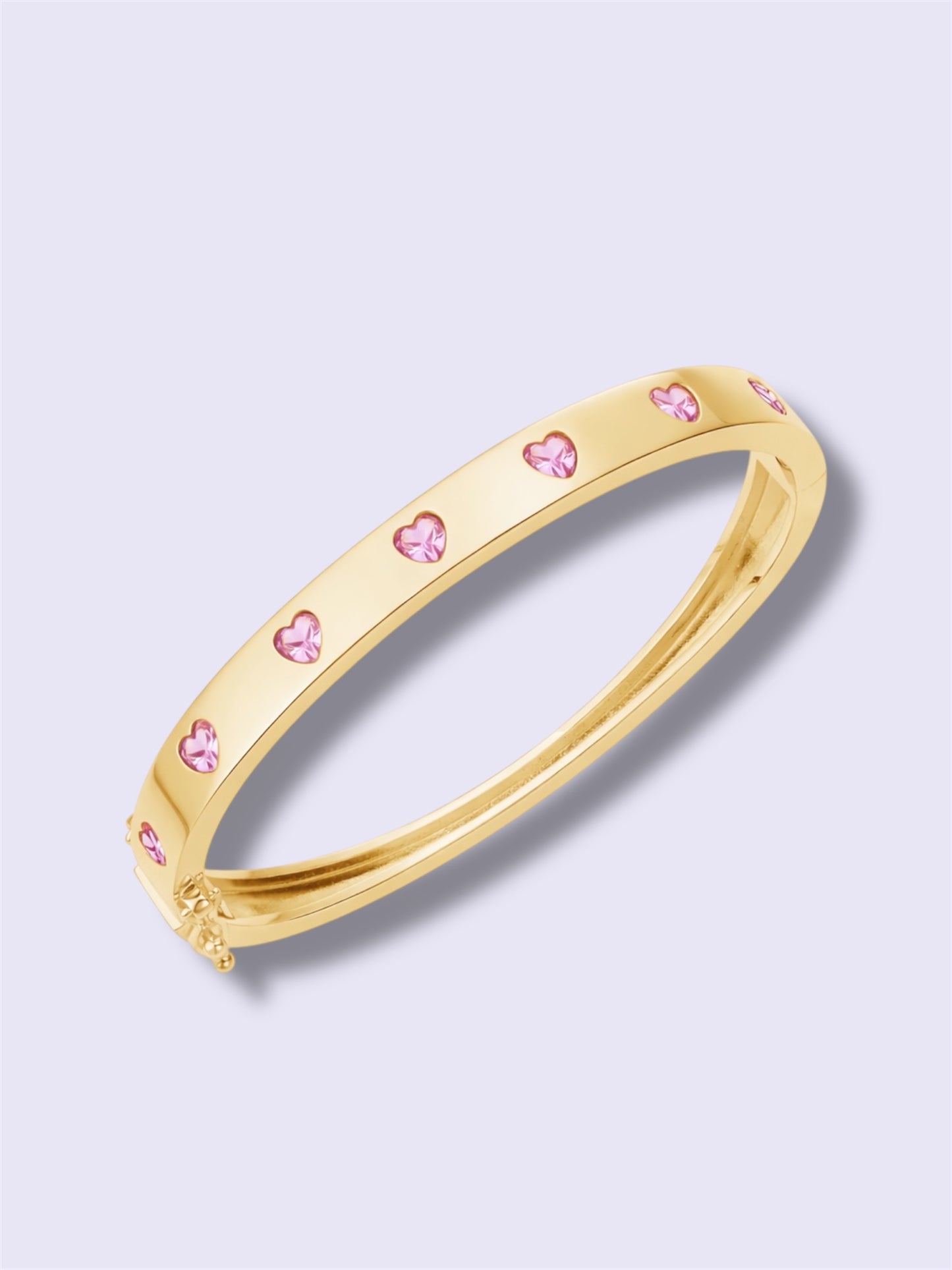 Pink Heart Bangle