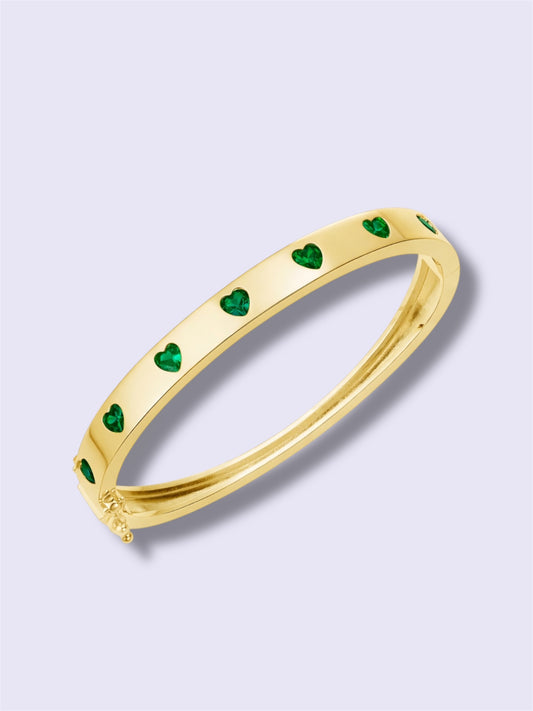 Emerald Heart Bangle