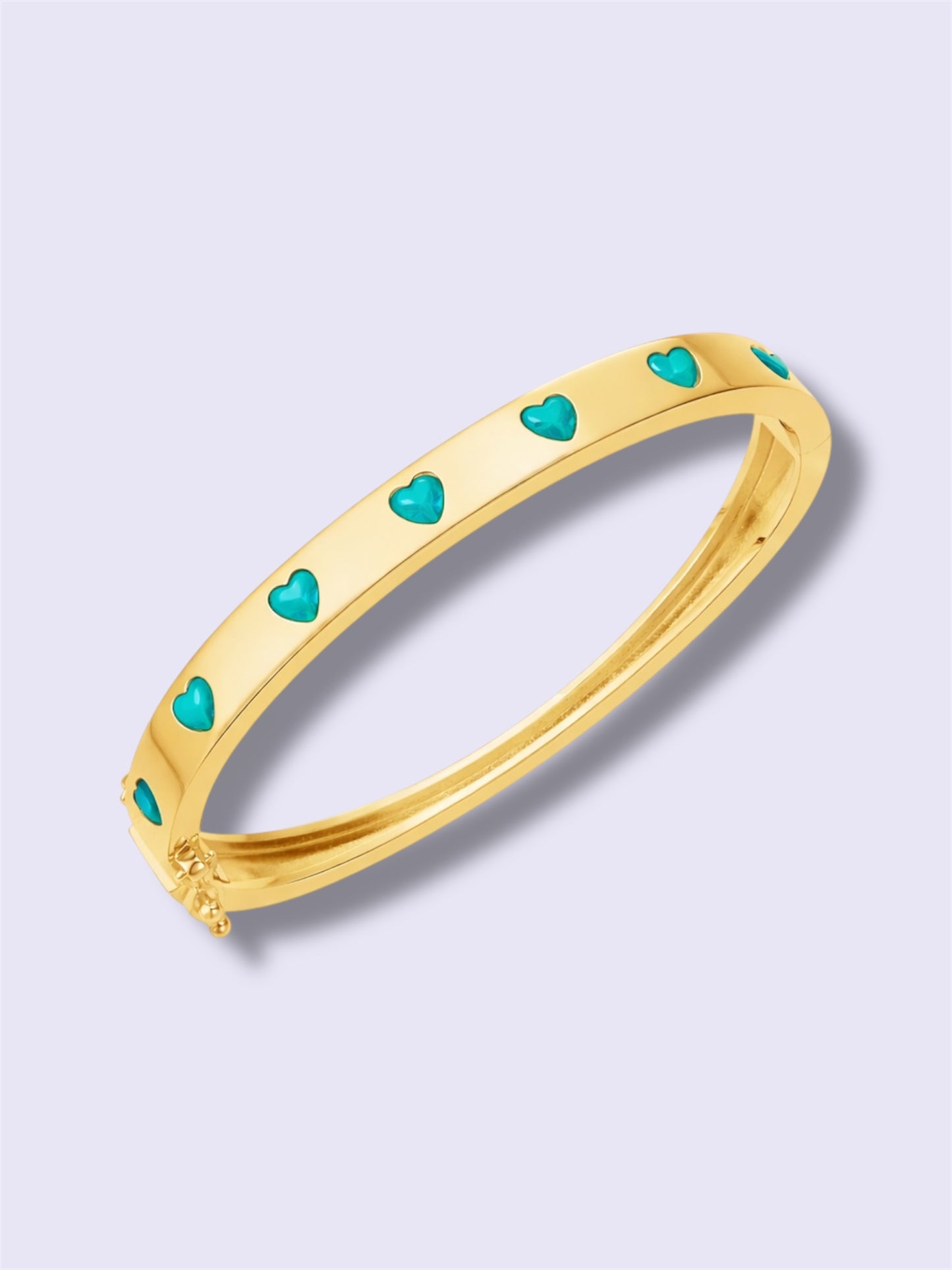 Turquoise Heart Bangle