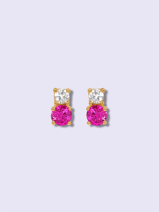 Pink Spark Studs
