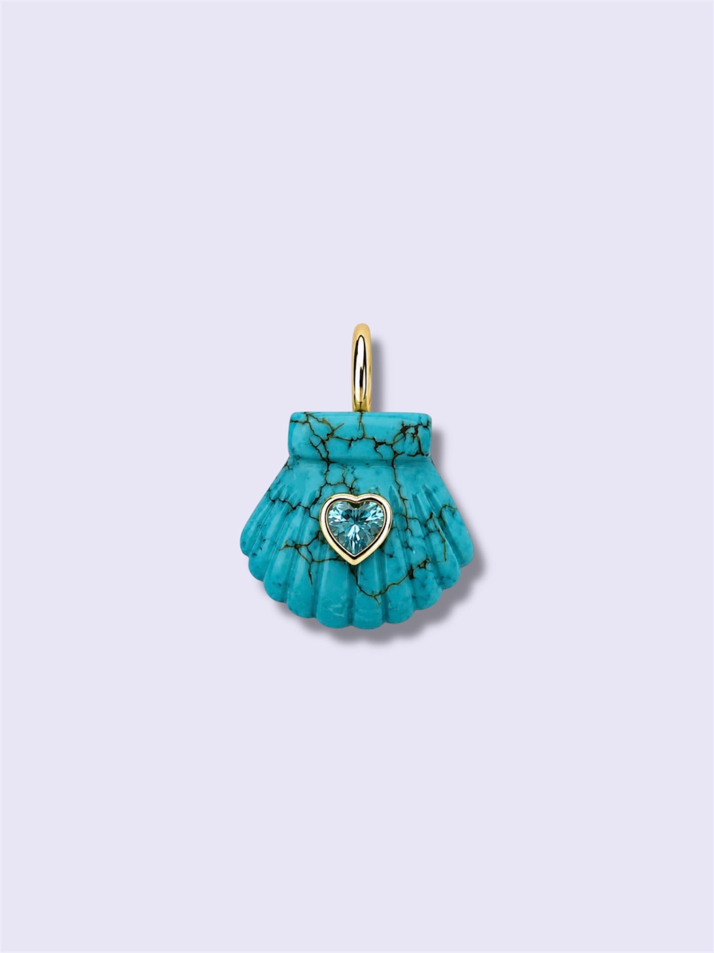 Turquoise Shell Charm