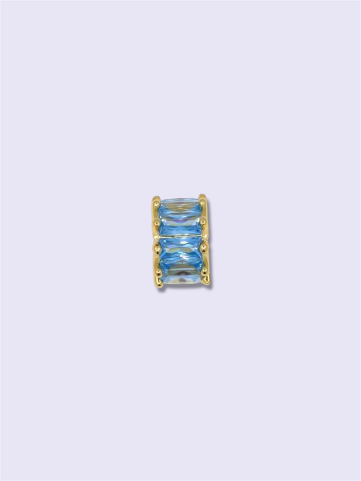 Blue Carrousel Spacer Pendant