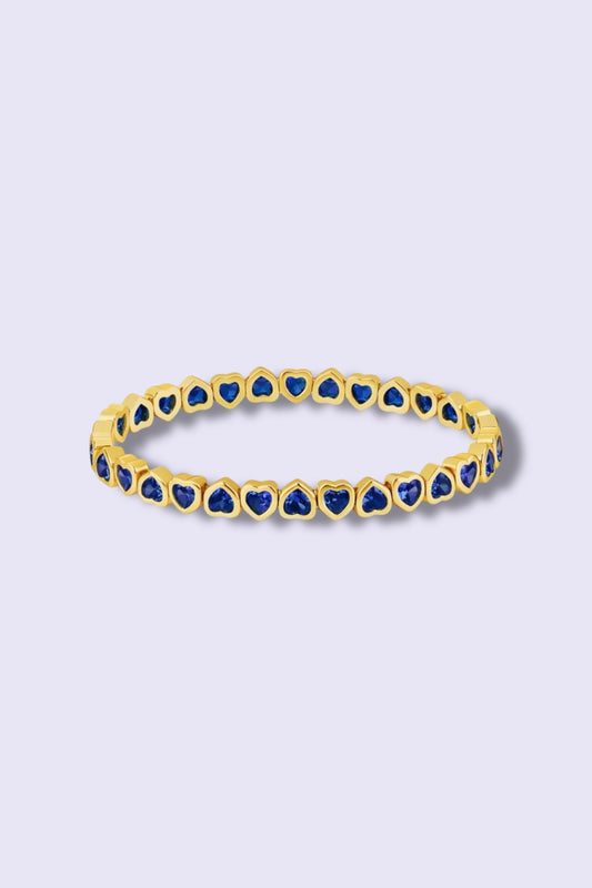 Royal Blue Hearts Bracelet