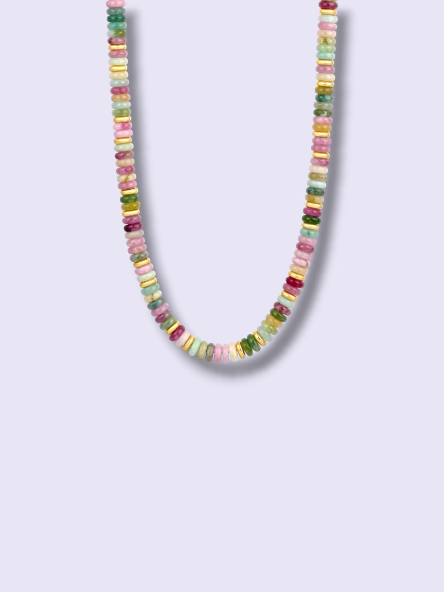 Pastel Mosaic Pukka Necklace
