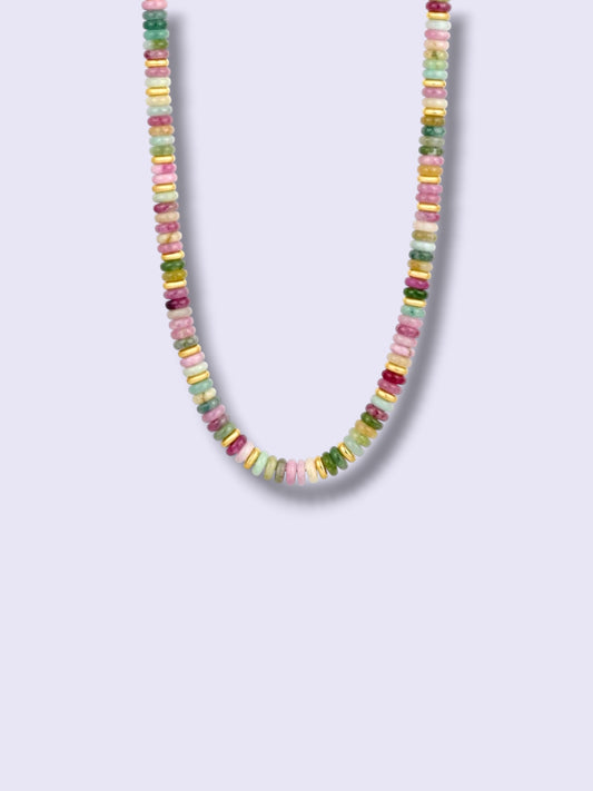 Pastel Mosaic Pukka Necklace