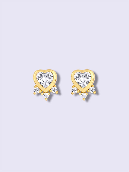 Crystal Heart Earrings