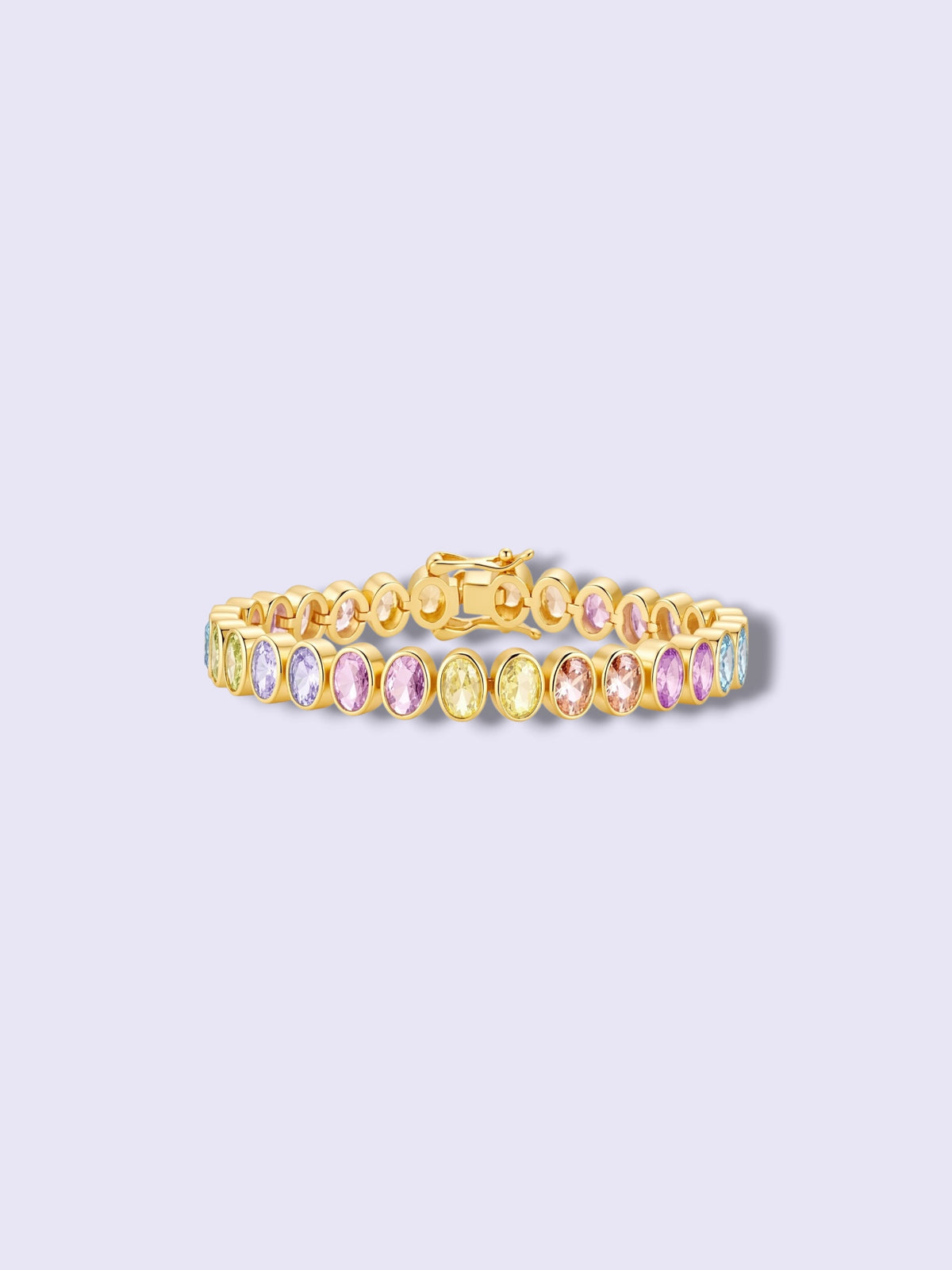 Pastel Oval Tennis Bracelet
