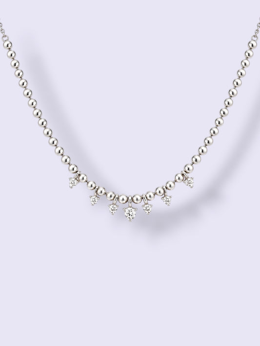 Silver Spark Necklace