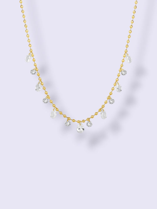Crystal Drops Necklace