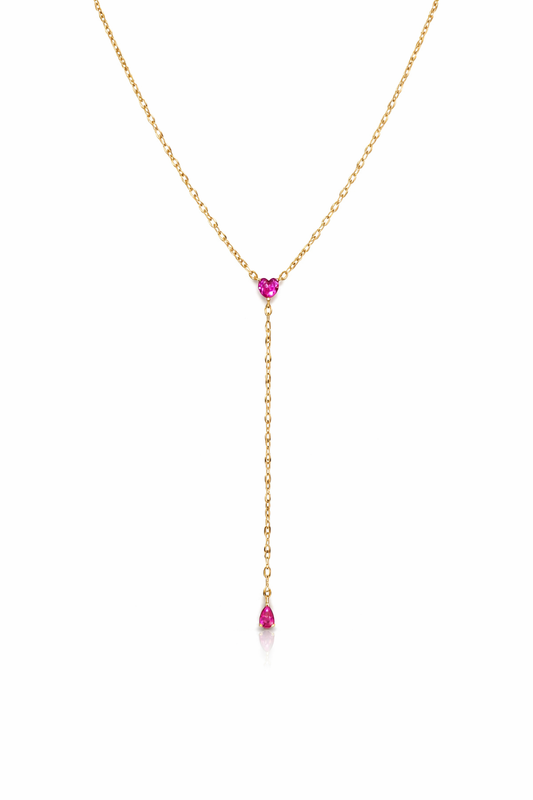 Venezia Heart Drop Necklace