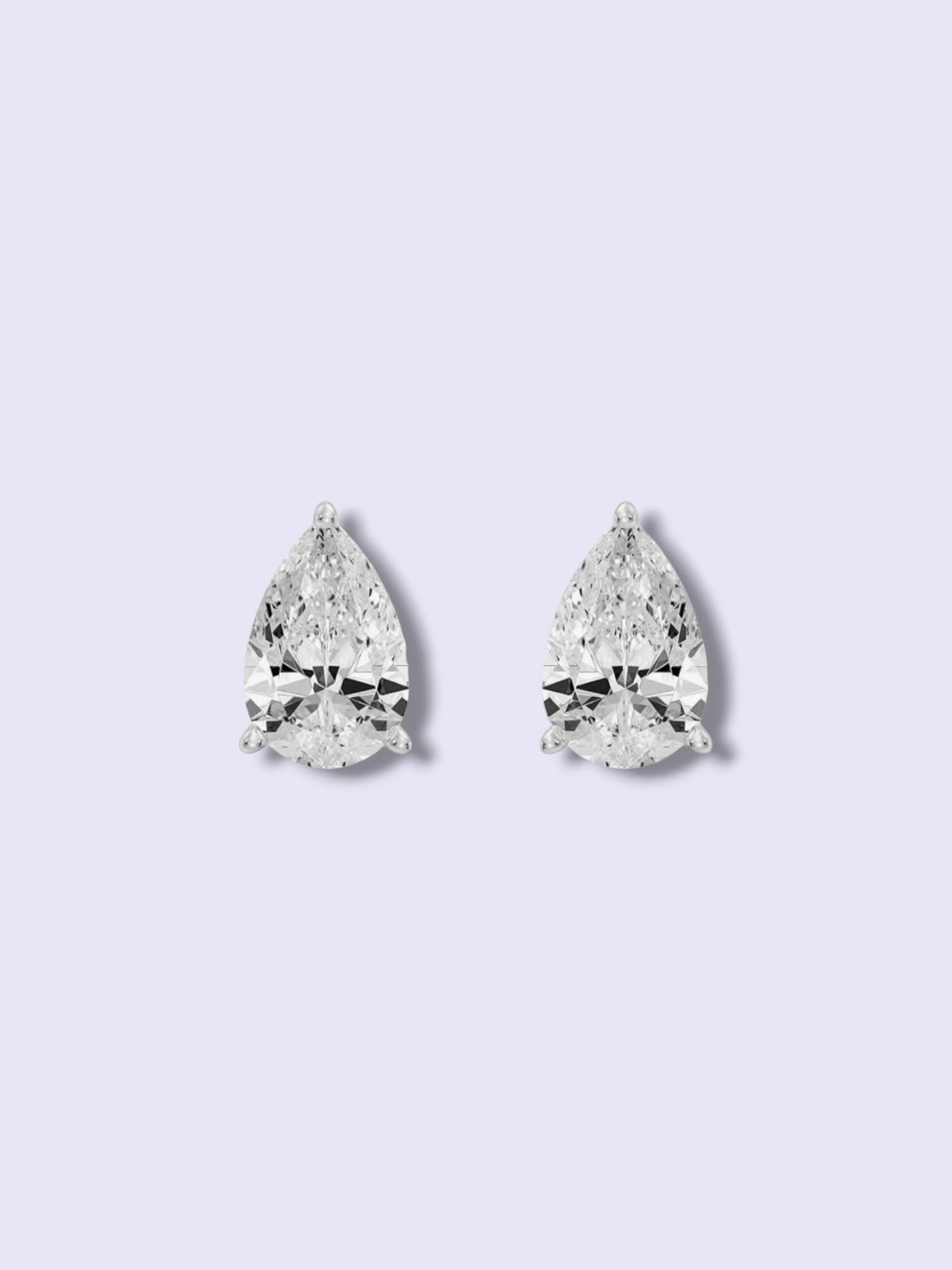 Pear Lab-Grown Diamond Earrings