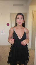 Load and play video in Gallery viewer, Black mini Dress
