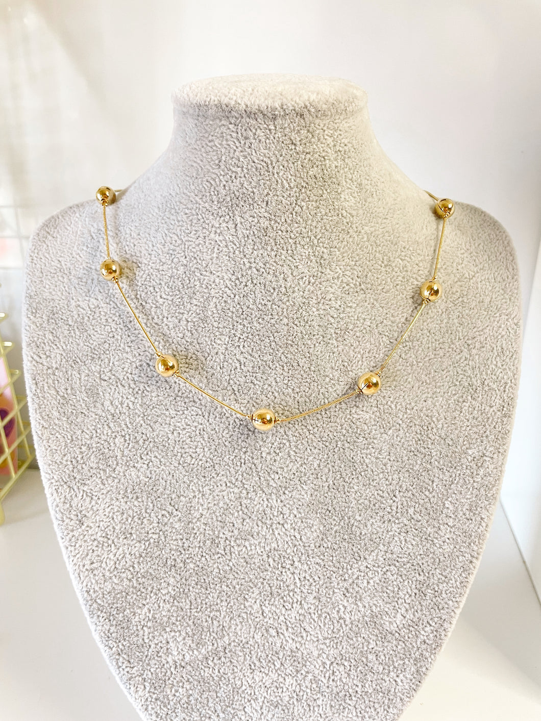 Gold Ball Necklace