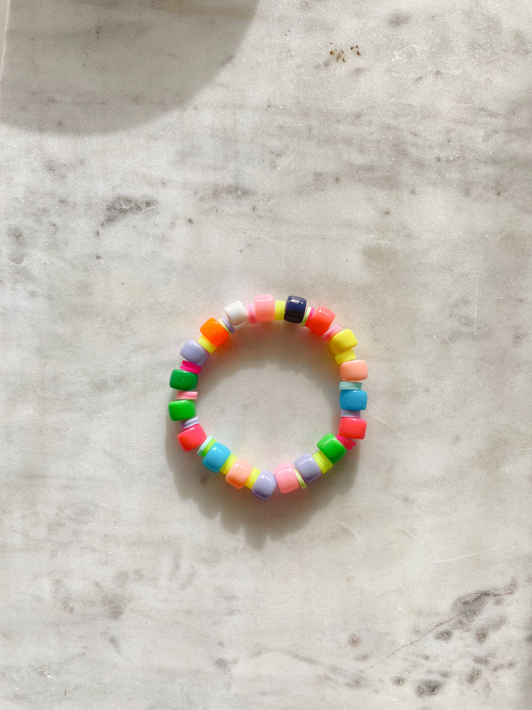 Plastic Beaded Colors Bracelet
